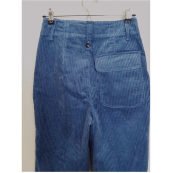 ZARA VELVET BLUE JEANS SIZE S - Picture 5 of 6